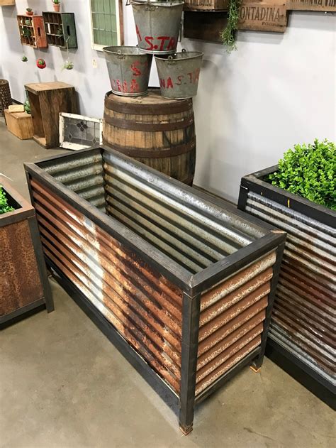 corrugated metal for panter boxes|corrugated metal planter box plans.